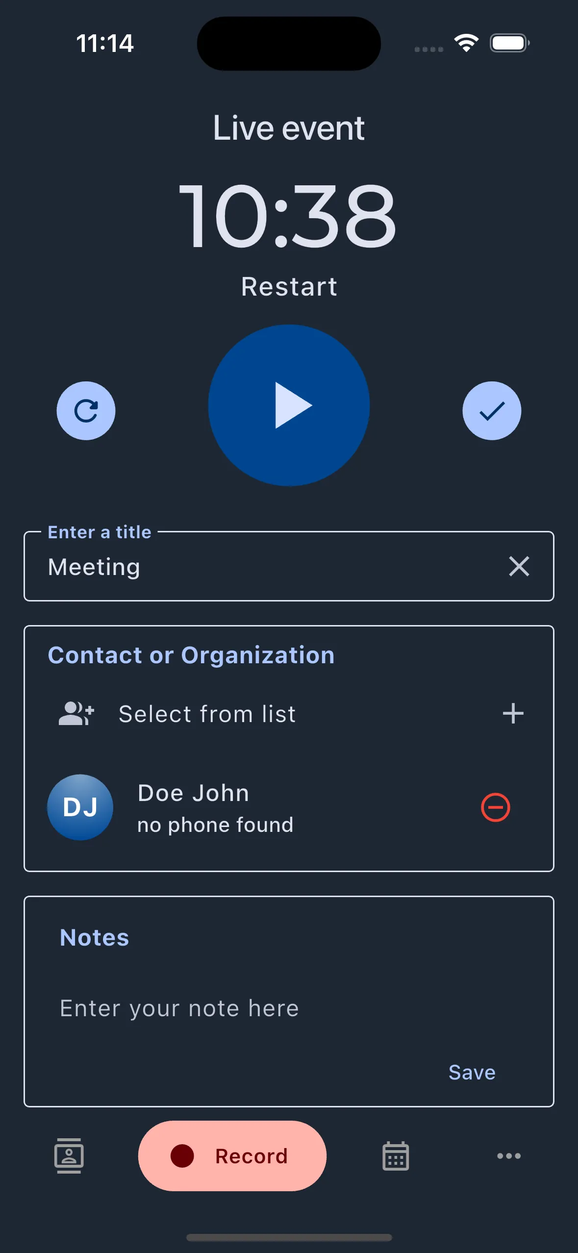 LexHelp App Screenshot 1 (Dark)